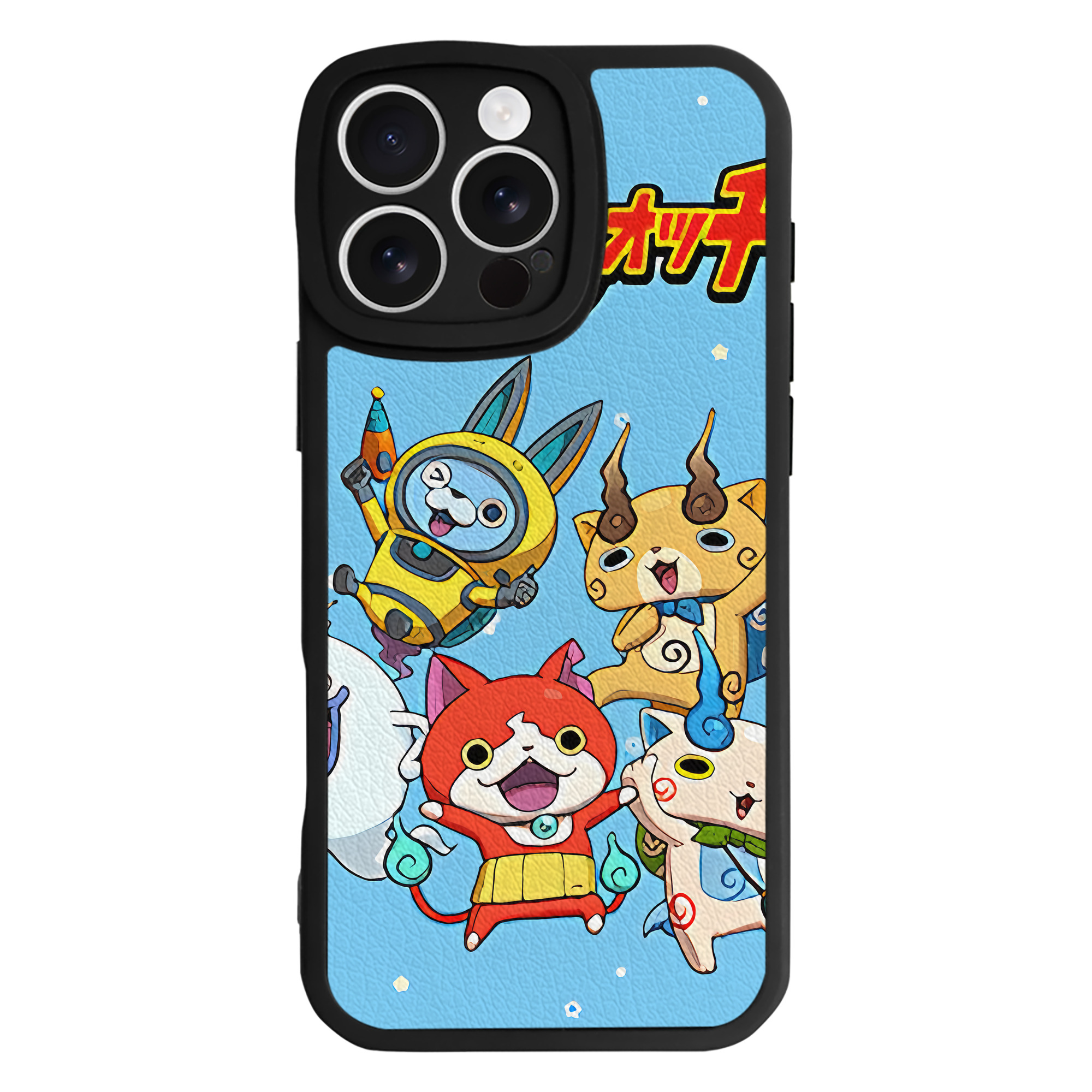 （画像用） 妖怪ウォッチ Yo-kai Watch 【iPhone 16シリーズ対応】シリコンスマホケース（レザー調） 材質：シリコン